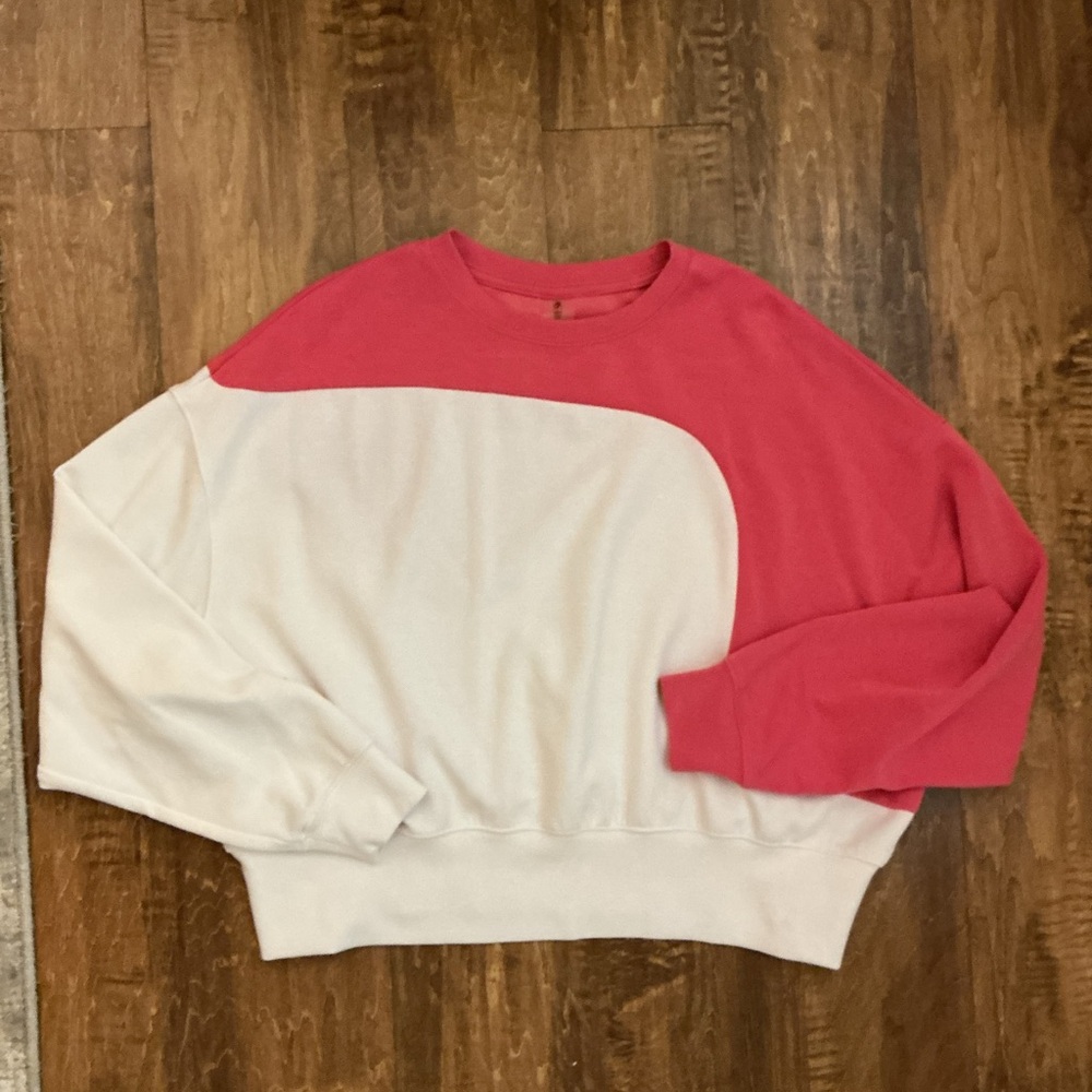 Altard State Pink and White Sweatshirt